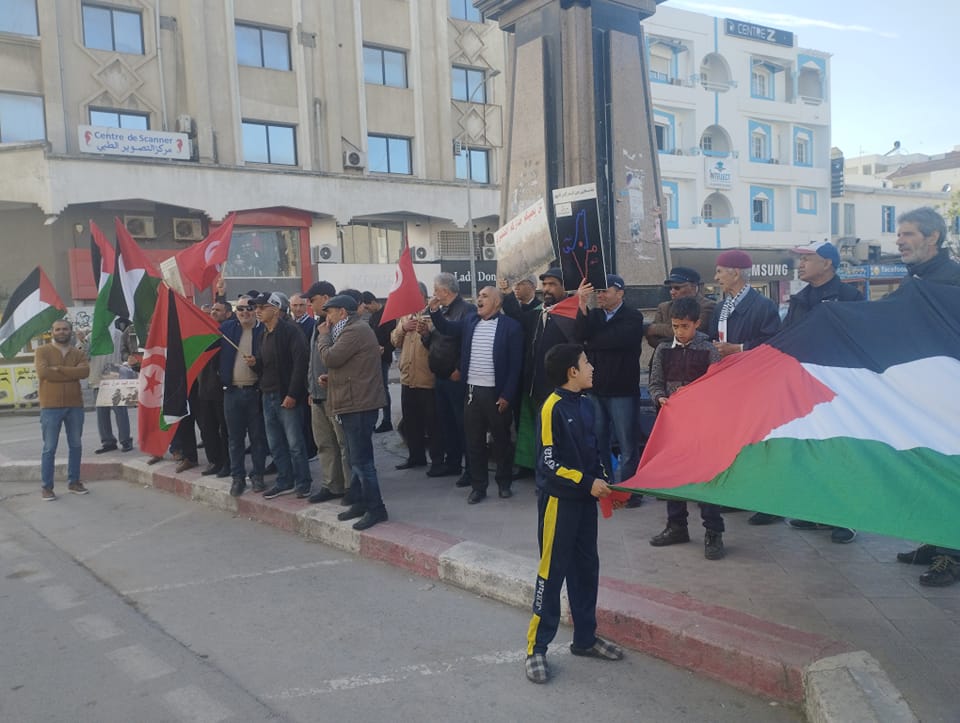 بنزرت.. وقفة مساندة للشعب الفلسطيني